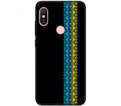 Чохол для Xiaomi Xiaomi Redmi Note 6 Pro MixCase патріотичні синє-жовтий колір вишив