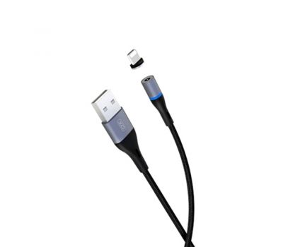 Кабель USB XO NB125 Lightning Magnetic 2A 1m черный