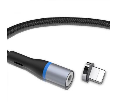 Кабель USB XO NB125 Lightning Magnetic 2A 1m черный 3056322
