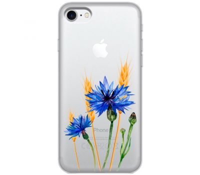 Чохол для iPhone 7 / 8 Mixcase квіти волошки в колосках