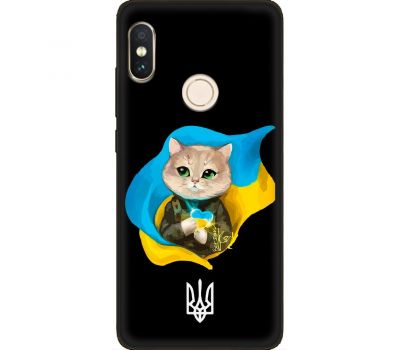 Чохол для Xiaomi Redmi Note 5 / 5 Pro MixCase патріотичні котик зелені очі