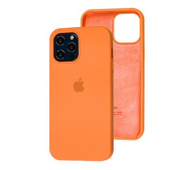 Чохол Silicone для iPhone 12 Pro Max case papaya