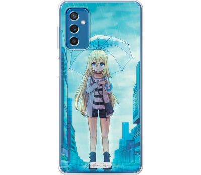 Чохол з аніме для Samsung Galaxy M52 (M526) MixCase дівчинка під дощем