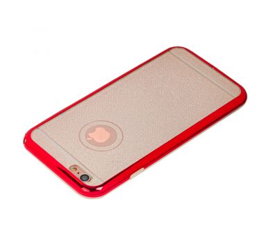 Чохол бампер для iPhone 6 з блискіткою червоний 3061139