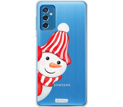 Чохол для Samsung Galaxy M52 (M526) MixCase новий рік сніговик у шапці