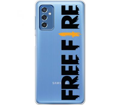 Чохол прозорий Samsung Galaxy M52 (M526) MixCase Free Fire Black Logo