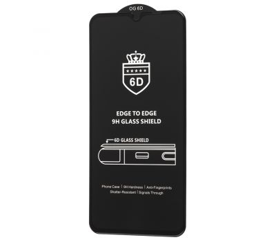 Захисне 6D скло для Xiaomi Redmi 9T / Poco M3 чорне (OEM)