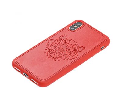 Чохол для iPhone Xs Max Kenzo leather червоний 3066362