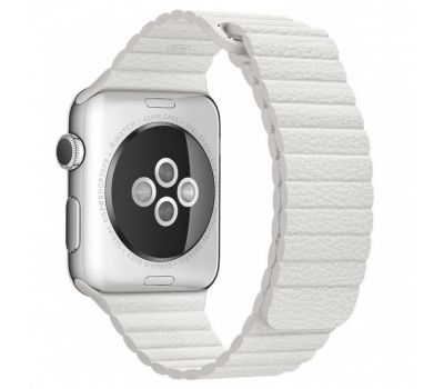 Ремінець для Apple Watch Leather Loop 42mm / 44mm білий