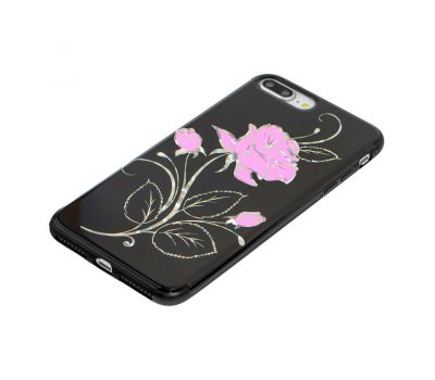 Чохол Glossy Rose для iPhone 7 Plus / 8 Plus рожевий 3067774