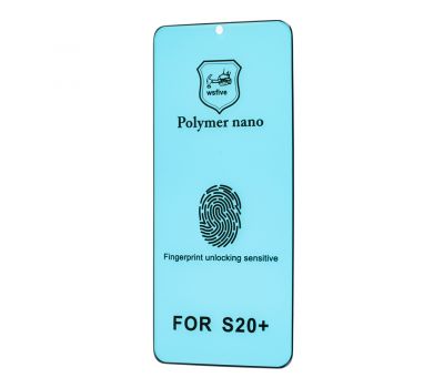 Захисна плівка Samsung S20+ (G985) Polymer Nano Full Glue чорний (OEM)