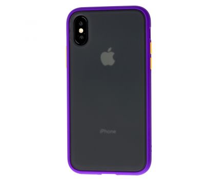 Чохол для iPhone X / Xs "LikGus Maxshield" фіолетовий