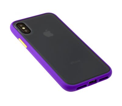 Чохол для iPhone X / Xs "LikGus Maxshield" фіолетовий 3068613
