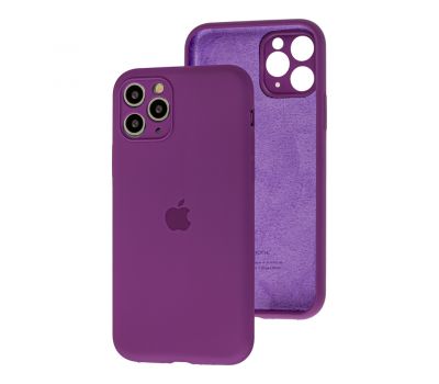 Чохол для iPhone 11 Pro Max Silicone Slim Full camera grape