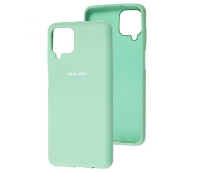 Чохол для Samsung Galaxy A12 (A125) Silicone Full бірюзовий / ice blue