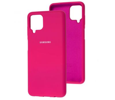 Чохол для Samsung Galaxy A12 (A125) Silicone Full рожевий / barbie pink