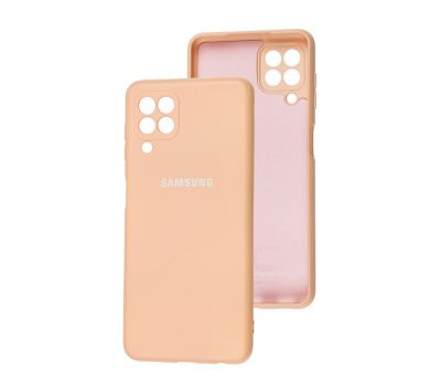 Чохол для Samsung Galaxy A22 / M22 / M32 Full camera рожевий / cappuccino