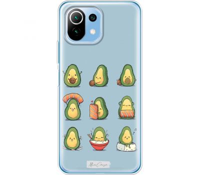 Чохол для Xiaomi Mi 11 Lite Mixcase авокадо суші