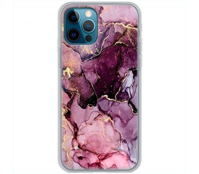 Чохол для iPhone 12 Pro Max MixCase мармур рожевий