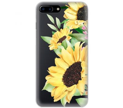 Чохол для iPhone 7 Plus / 8 Plus Mixcase квіти великі соняшники
