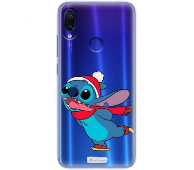 Чохол для Xiaomi Redmi Note 7 MixСase новий рік стиг на ковзанах