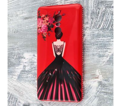Чохол для Xiaomi Redmi 4x / Note 4 Magic Girl червоний "квіти"