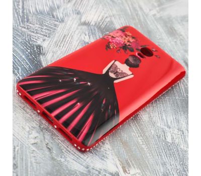 Чохол для Xiaomi Redmi 4x / Note 4 Magic Girl червоний "квіти" 308774