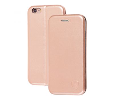 Чохол книжка Premium для iPhone 6 рожево-золотистий