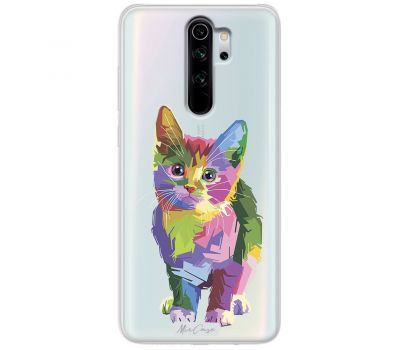 Чохол для Xiaomi Redmi Note 8 Pro MixCase тварини кольорове кошеня