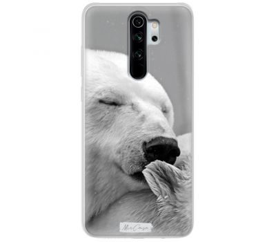 Чохол для Xiaomi Redmi Note 8 Pro MixCase тварини білий ведмідь