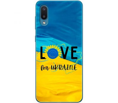 Чохол для Samsung Galaxy A02 (A022) MixCase патріотичні love Ukraine