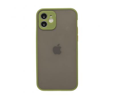 Чохол для iPhone 12 LikGus Totu camera protect зелений