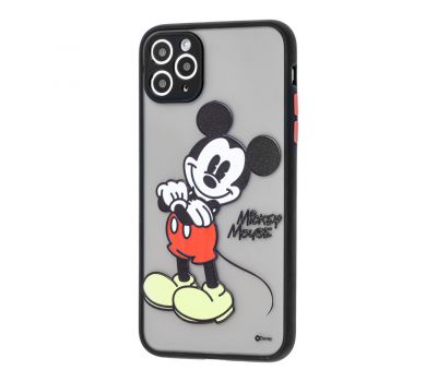 Чохол для iPhone 11 Pro Max Picture shadow matte Mickey Mouse чорний