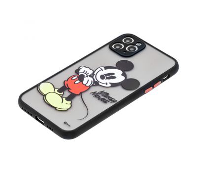 Чохол для iPhone 11 Pro Max Picture shadow matte Mickey Mouse чорний 3087906