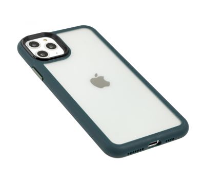 Чохол для iPhone 11 Pro Max Metal Buttons темно-зелений 3087084