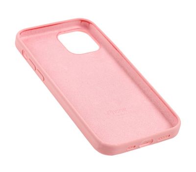 Чохол для iPhone 12/12 Pro Square Full silicone рожевий / light pink 3089089
