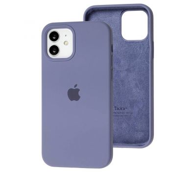 Чохол для iPhone 12/12 Pro Square Full silicone сірий / lavender gray