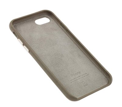 Чохол для iPhone 7 / 8 Leather case темно-сірий 3089466