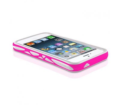 Бампер для iPhone 5 Venum white-pink 3090546