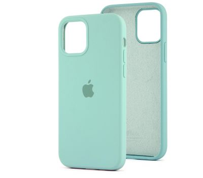 Чохол для iPhone 12/12 Pro Square Full silicone бірюзовий / marine green 3090296