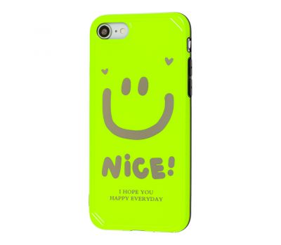 Чохол для iPhone 7 / 8 / SE 20 Nice smile popsocket салатовий