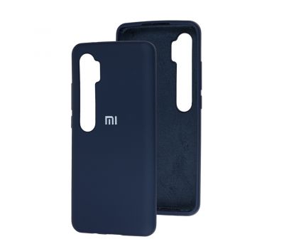Чохол для Xiaomi  Mi Note 10 / Mi Note 10 Pro Silicone Full темно-синій