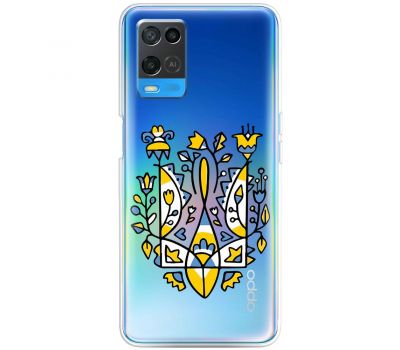 Чохол для Oppo A54 MixCase патріотичний "герб із квітів"