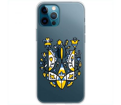 Чохол для iPhone 12 Pro MixCase патріотичний "герб із квітів"