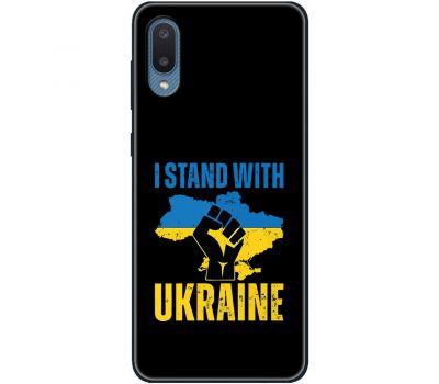 Чохол для Samsung Galaxy A02 (A022) MixCase патріотичний "I stand with Ukraine"