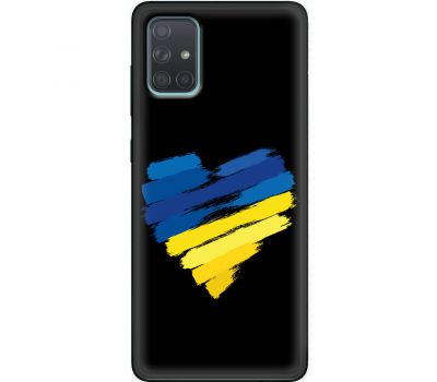 Чохол для Samsung Galaxy A71 (A715) MixCase патріотичний "серце"