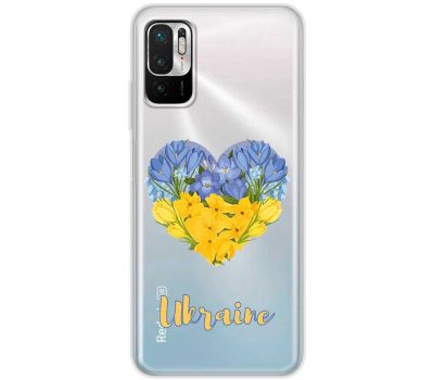 Чохол для Xiaomi Redmi Note 10 5G / Poco M3 Pro MixCase патріотичний "серце" з кві