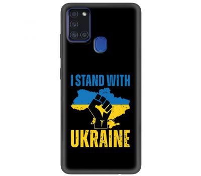 Чохол для Samsung Galaxy A21S (A217) MixCase патріотичний "I stand with Ukraine"