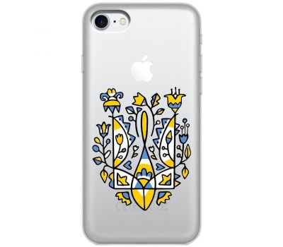 Чохол для iPhone 7 / 8 / SE MixCase патріотичний "герб із квітів"