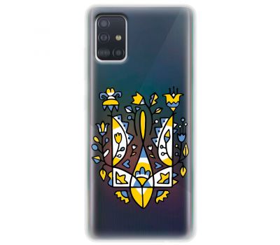 Чохол для Samsung Galaxy A51 (A515) MixCase патріотичний "герб із квітів"